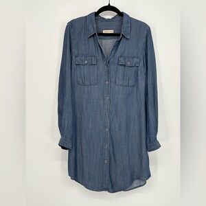 COLDWATER CREEK Shirt Dress Blue Denim Women’s Small